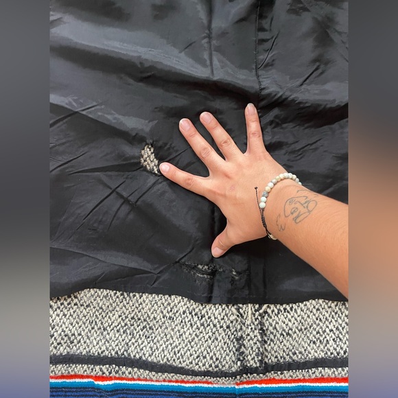 Vintage Black/White Tweed Wool Pencil Skirt, size S - Picture 8 of 8